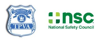 Suffolk county TPVA logo & the National Safety Council logo